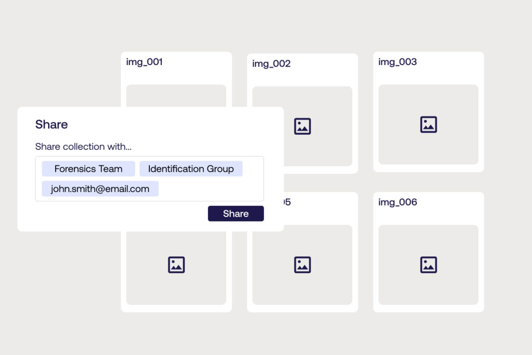 Digital Evidence Management - secure external and internal sharing